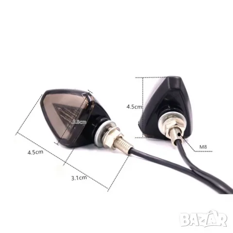 Комплект 12V оранжеви мигачи за мотопед и мотор 2 броя, снимка 4 - Аксесоари и консумативи - 55865960