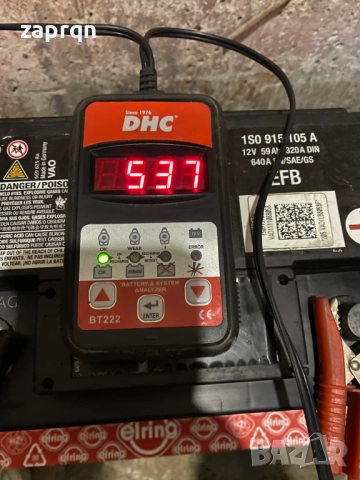 Акумулатор EFB Варта/Varta 59 ам/ч VW/Audi оригинален с гаранция, снимка 2 - Аксесоари и консумативи - 52862355