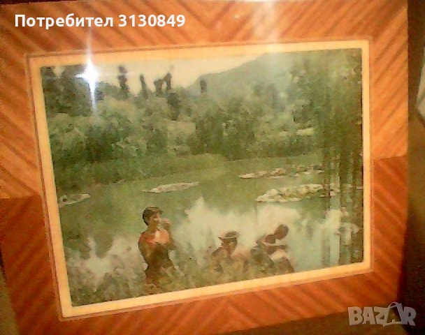 Интересна картина във фурнир, снимка 2 - Картини - 51440948