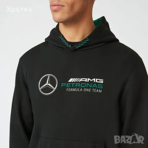 Mercedes AMG Logo Hoodie - Оригинален мъжки суитшърт размер S, M, снимка 5 - Суичъри - 48891426