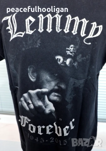 Lemmy Kilmister Memorial T-Shirt - мъжка тениска размер L - официален продукт., снимка 3 - Тениски - 50837411