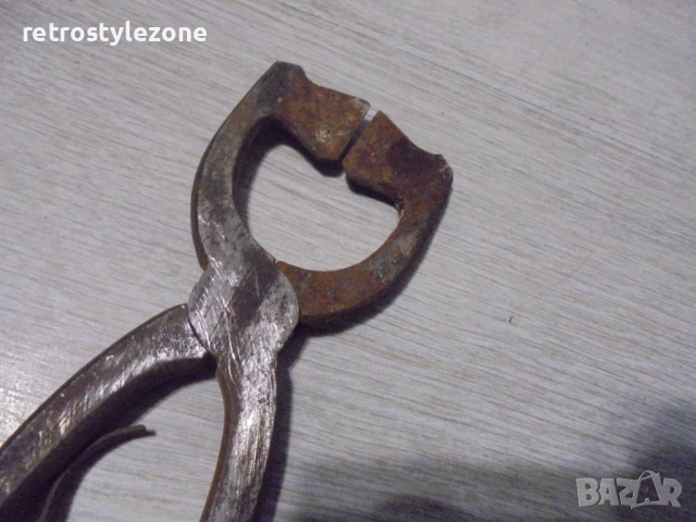 № 8438  Старинен железен инструмент – клещи / щипки  , снимка 3 - Други ценни предмети - 53091206