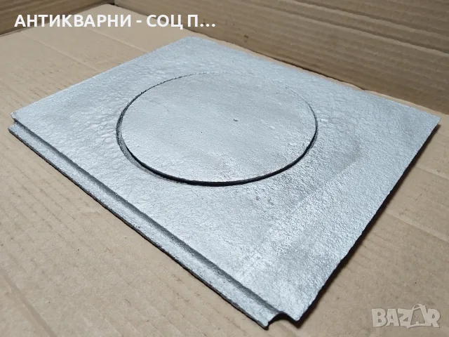 Стара Соц Чугунена Плоча За Стара Печка, Камини, Бърбекюта, Огнища. / НОМЕР 1757., снимка 2 - Барбекюта - 55730113