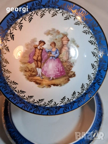 порцеланова бижутерка Limoges Ромео и Жулиета 29/5, снимка 3 - Колекции - 52518583