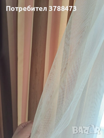 Луксозни хотелски завеси/пердета с прозрачно перде (комплект от 3 части), снимка 3 - Пердета и завеси - 54237307