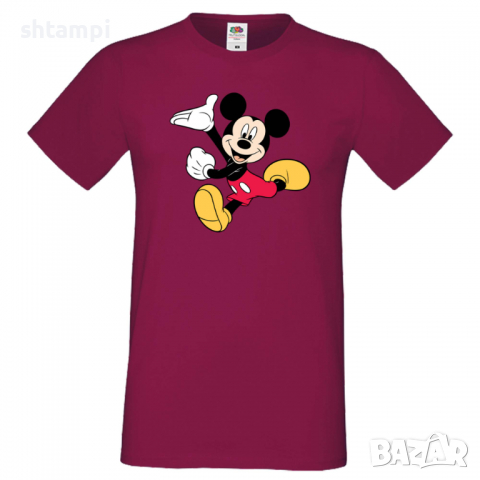 Мъжка тениска Mickey Mouse 5 Подарък,Изненада,Рожден ден, снимка 3 - Тениски - 36576314