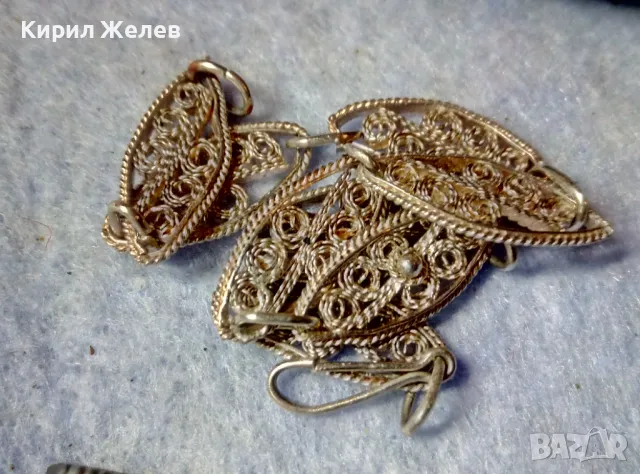 СТАРИННА ФИЛИГРАННА СРЕБЪРНА ГРИВНА СРЕБРО ВИСОКА ПРОБА РЪЧНА МАЙСТОРСКА ФИНА ИЗРАБОТКА 49299, снимка 9 - Антикварни и старинни предмети - 48467990