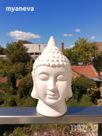 Порцеланови глава на Буда в поза релакс и медитация. , снимка 2 - Статуетки - 51762423