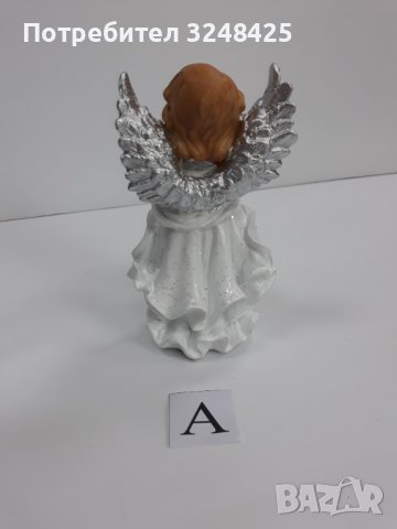Ангел изправен с гълъбче- Модел А, снимка 6 - Статуетки - 37925837