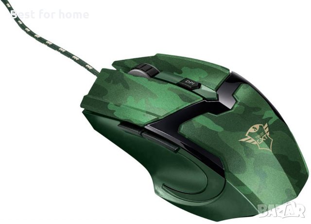 Геймърска мишка Trust GXT101D Gav Optical Jungle Camo, снимка 3 - Клавиатури и мишки - 35108988