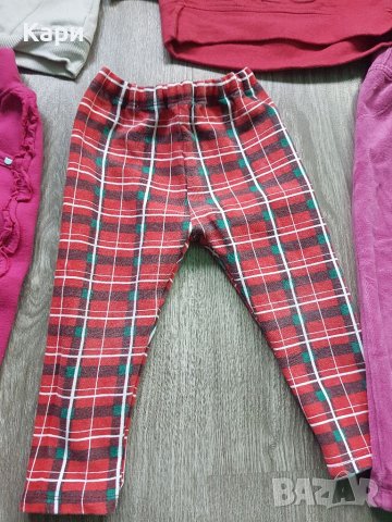 Ватирани клинчета и блузи 74-80см, снимка 5 - Панталони и долнища за бебе - 38479170