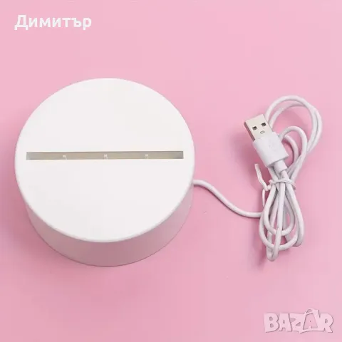 Нова LED 3D лампа I LOVE YOU, снимка 2 - Настолни лампи - 49003711
