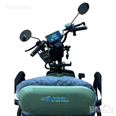 Електрическа триколка X3 1800W (Зелен) (50км+ пробег) 2026, снимка 3 - Мотоциклети и мототехника - 56128263