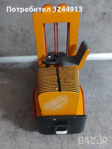 Стара рядка дървена играчка мотокар VOI-019 , снимка 5 - Антикварни и старинни предмети - 47301230