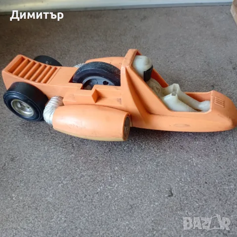 Ретро соц играчка – Космическа състезателна кола (СССР, фабрика Straume), снимка 3 - Колекции - 55799440