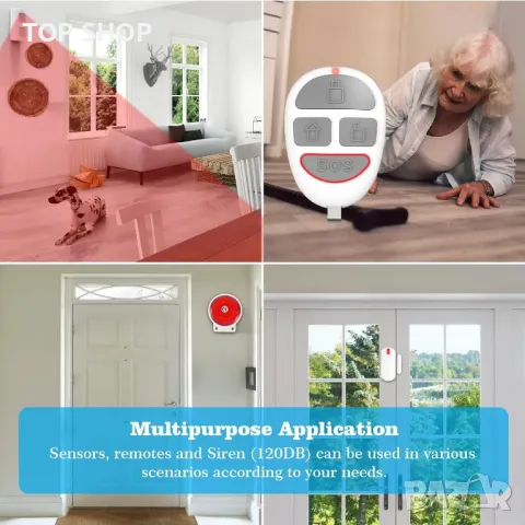 Алармена система YISEELE 16 части WiFi, снимка 7 - Аналогови камери - 48487228