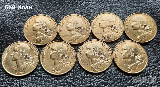 Лот монети 10 сантима различни години Франция /4/- прекрасни !, снимка 5 - Нумизматика и бонистика - 49654976