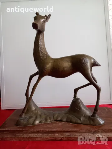 СЪРНА, Кошута ,Огромна Бронзова Статуя , Фигура , Статуетка , снимка 2 - Антикварни и старинни предмети - 49855644