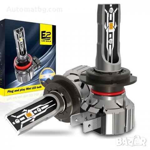 Комплект диодни крушки Automat, H7, DC 12V, 35W, 6000K, 2броя, снимка 3 - Аксесоари и консумативи - 38193131