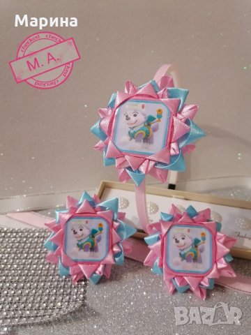 Еверест, Скай, ТикТок, Масленка и приятели-страхотни аксесоари за коса, снимка 3 - Шноли, диадеми, ленти - 30769763