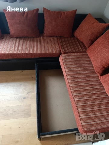 Ъглов диван с ракла и функция сън , снимка 9 - Дивани и мека мебел - 52392035