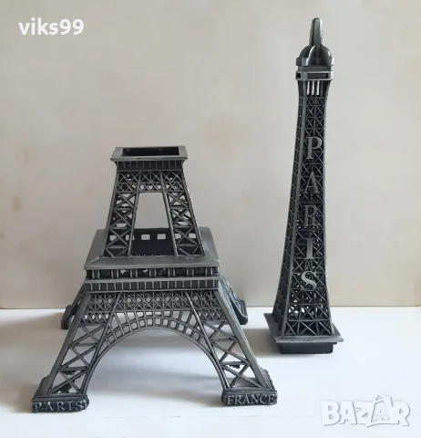 Метални сувенири Айфеловата кула 25 см и 31 см., снимка 4 - Колекции - 53142720