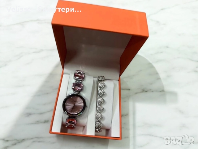 Разкошни дамски комплекти – часовник и гривна , снимка 5 - Бижутерийни комплекти - 52922092