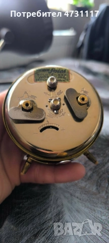 Винтидж немски будилник Junghans от 50-те години на миналия век., снимка 3 - Антикварни и старинни предмети - 54099811