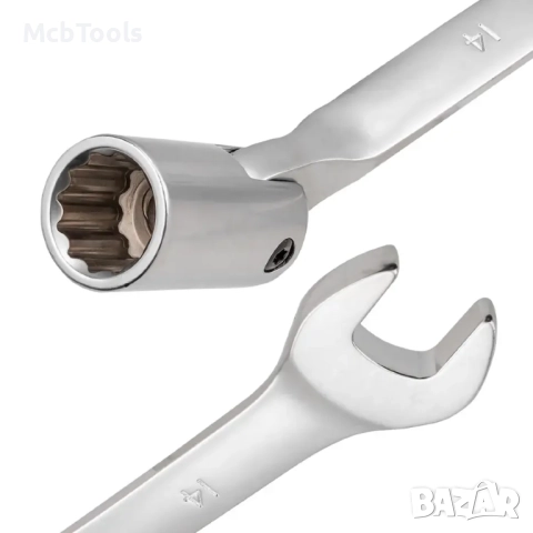 Комплект звездогаечни глухи ключове 8 – 21 мм 10 части JCB, снимка 4 - Ключове - 52371828