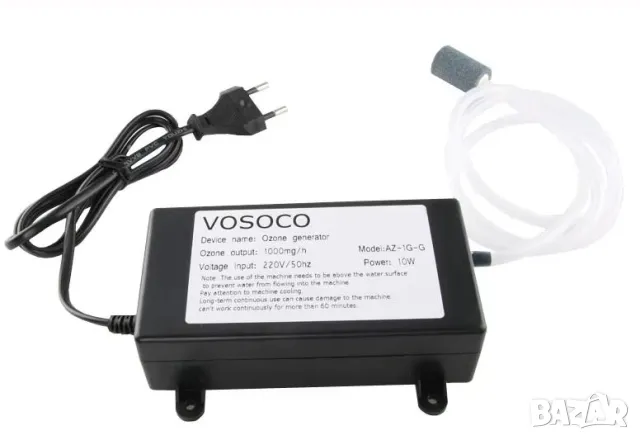 Генератор на Озон Генератор 1000mg/hh 10W AC220V Битов Генератор на Озон за Вода и Въздух Озонатор, снимка 5 - Други - 48196878