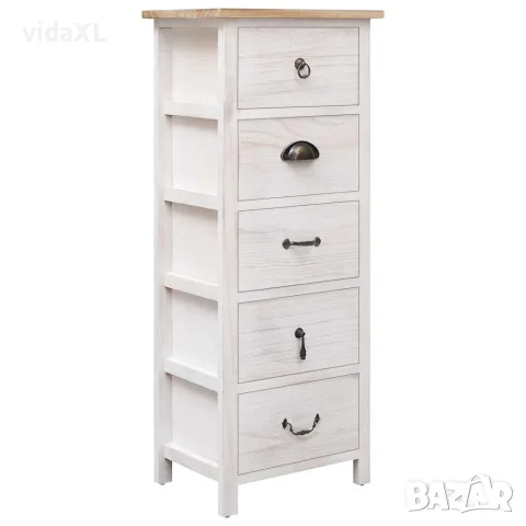 vidaXL Страничен шкаф 35x25x87 см дърво пауловния（SKU: 284077）