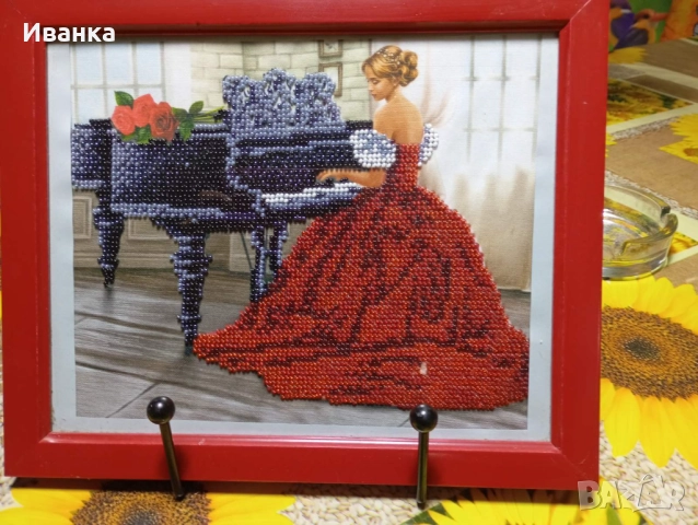 Гоблени шити с мъниста , снимка 5 - Гоблени - 52568790