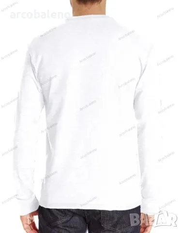 Мъжка едноцветна тениска с дълги ръкави, 5цвята, снимка 7 - Тениски - 39609541