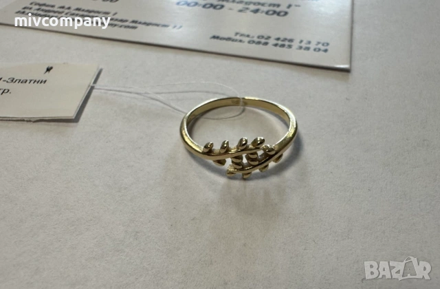Златен пръстен 1.52гр., снимка 2 - Пръстени - 54278610