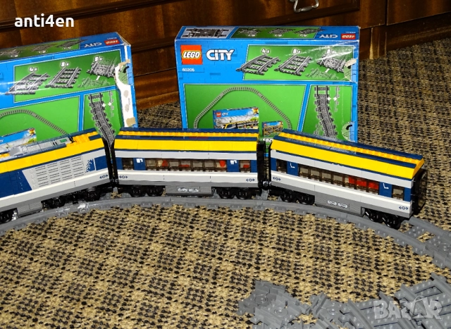 LEGO City пътнически влак 60197 + релси – комплект, снимка 4 - Конструктори - 52870048