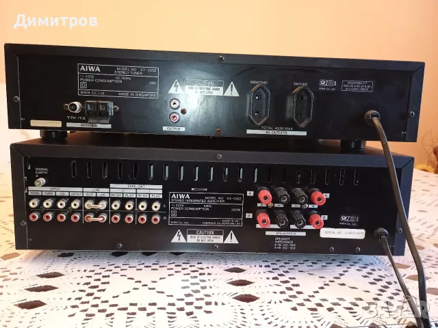 Усилвател + тунер Aiwa XA-006 , XT-005, снимка 3 - Ресийвъри, усилватели, смесителни пултове - 56338296