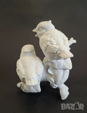 Порцеланова фигурка с две птички, снимка 3 - Статуетки - 53951634