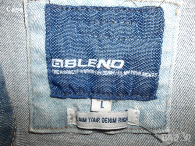 Дънково яке BLEND  мъжко,Л, снимка 5 - Якета - 54259124