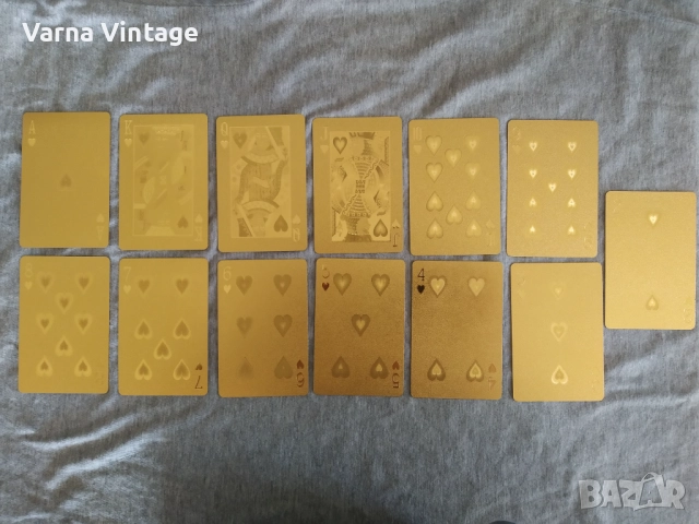 Колекционерски златни карти за покер., снимка 3 - Карти за игра - 52287784