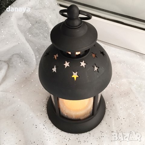4139 Декоративен фенер Led лампа с реалистична свещ, снимка 5 - Декорация за дома - 42860819