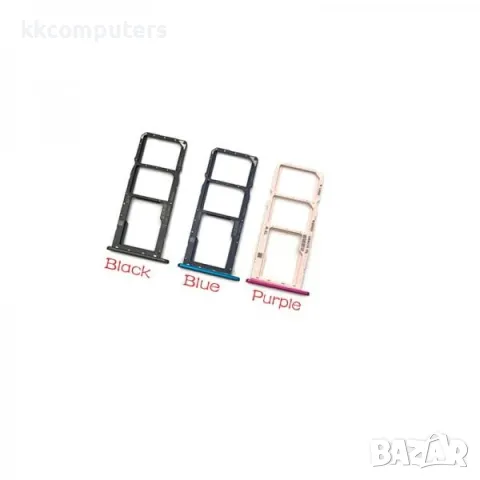 SIM / MicroSD държач /Черен/ за Huawei Y7 2019 Баркод : 562799