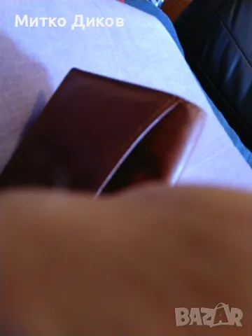 Малко компактно портфейлче естествена кожа марково на Маверик Maverick 105х75мм, снимка 3 - Портфейли, портмонета - 50113575