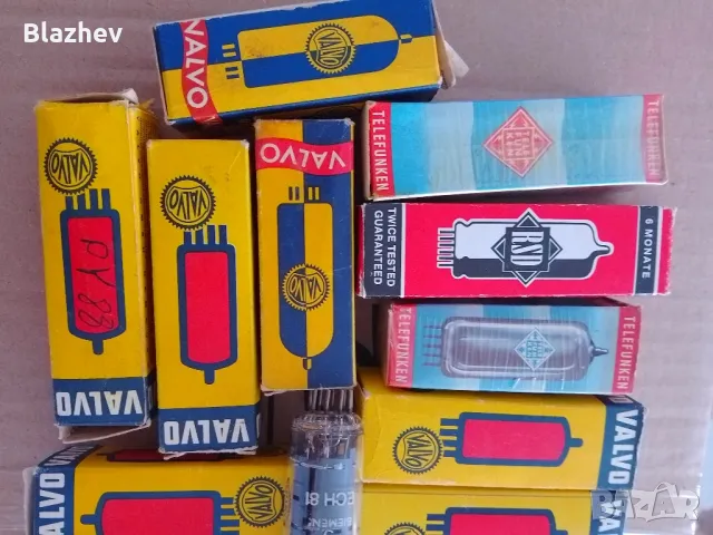 Радио лампи Valvo Siemens Telefunken , снимка 2 - Радиокасетофони, транзистори - 49283290