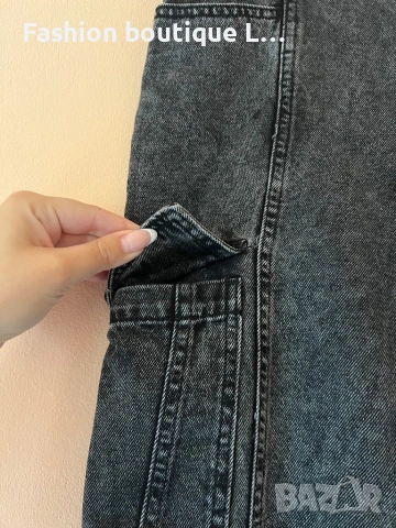 Calliope Дамски тъмно сиви дънки с джобове S размер 👖, снимка 4 - Дънки - 52856410