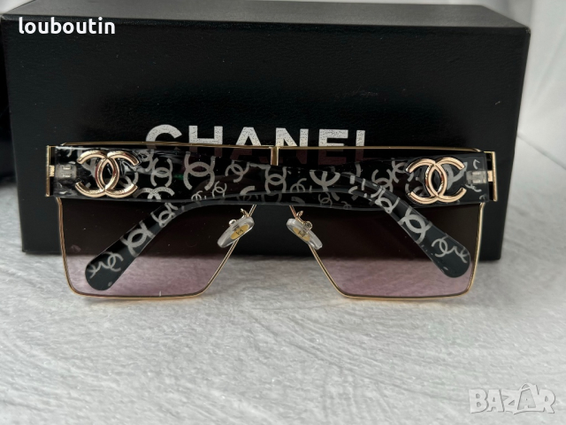 CH дамски слънчеви очила маска с лого, снимка 15 - Слънчеви и диоптрични очила - 44686137