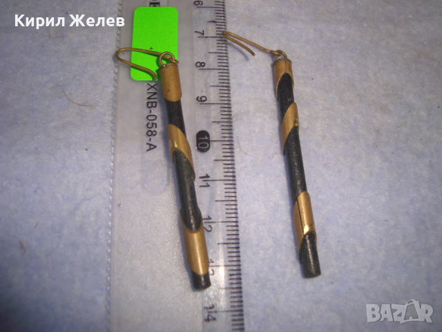 СТАРИ РЪЧНА МАЙСТОРСКА ИЗРАБОТКА ЕТНОГРАФСКИ СТИЛ ОБЕЦИ ДЪРВО и БРОНЗ РЯДЪК МОДЕЛ 77101