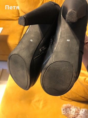 Guess Дамски черни кожени боти, снимка 5 - Дамски боти - 30873445