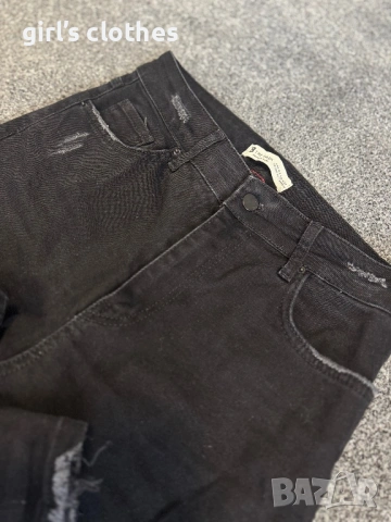 Черни дамски дънки 