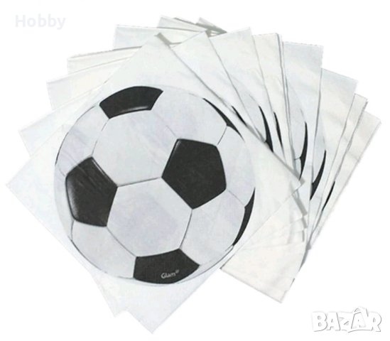 Салфетки за парти футбол, снимка 1 - Декорация - 42093539