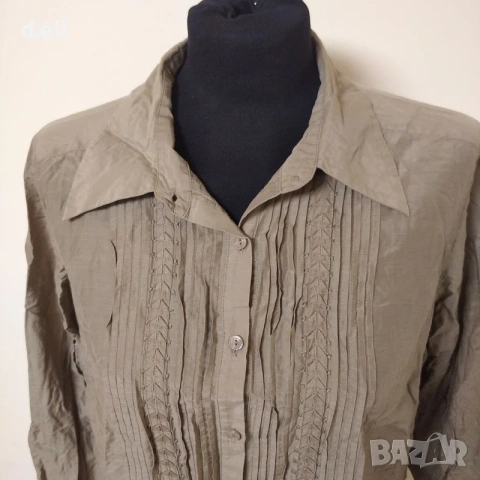 Max mara Original (Marina rinaldi) Size XL Памук, Коприна, снимка 2 - Ризи - 54326754